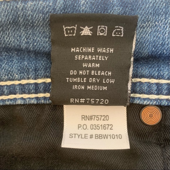 Buckle Fit 256 Cropped Faded Destructed Jeans 28 - Picture 9 of 9